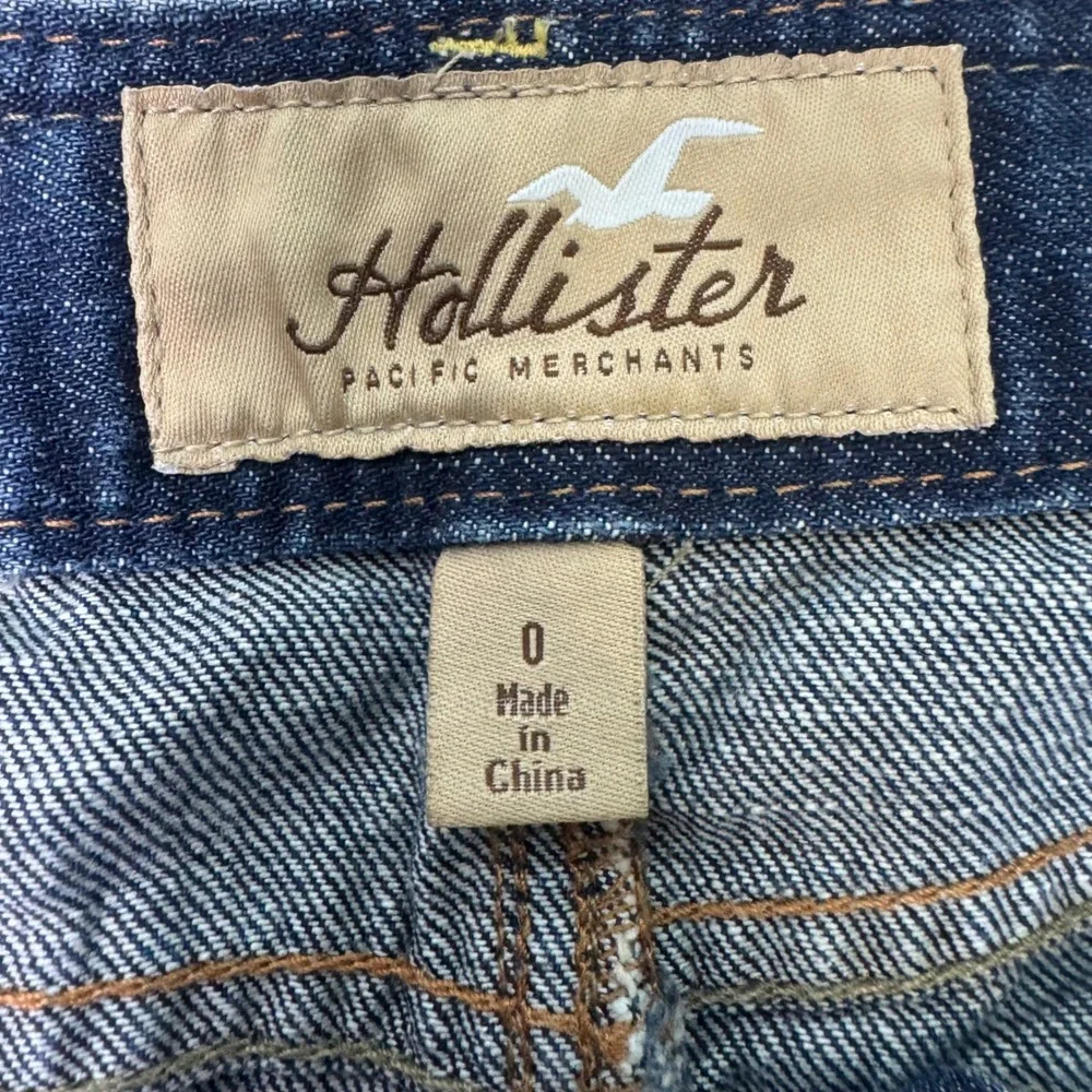 Hollister Low Rise Denim Mini Skirt Size 0 Y2K Vintage Coquette - Picture 3 of 6